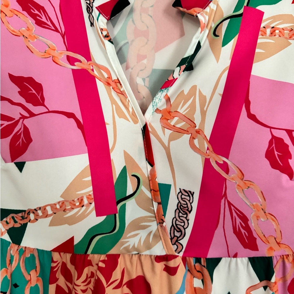 Colorful Patchwork Dress - Picture 2 of 5